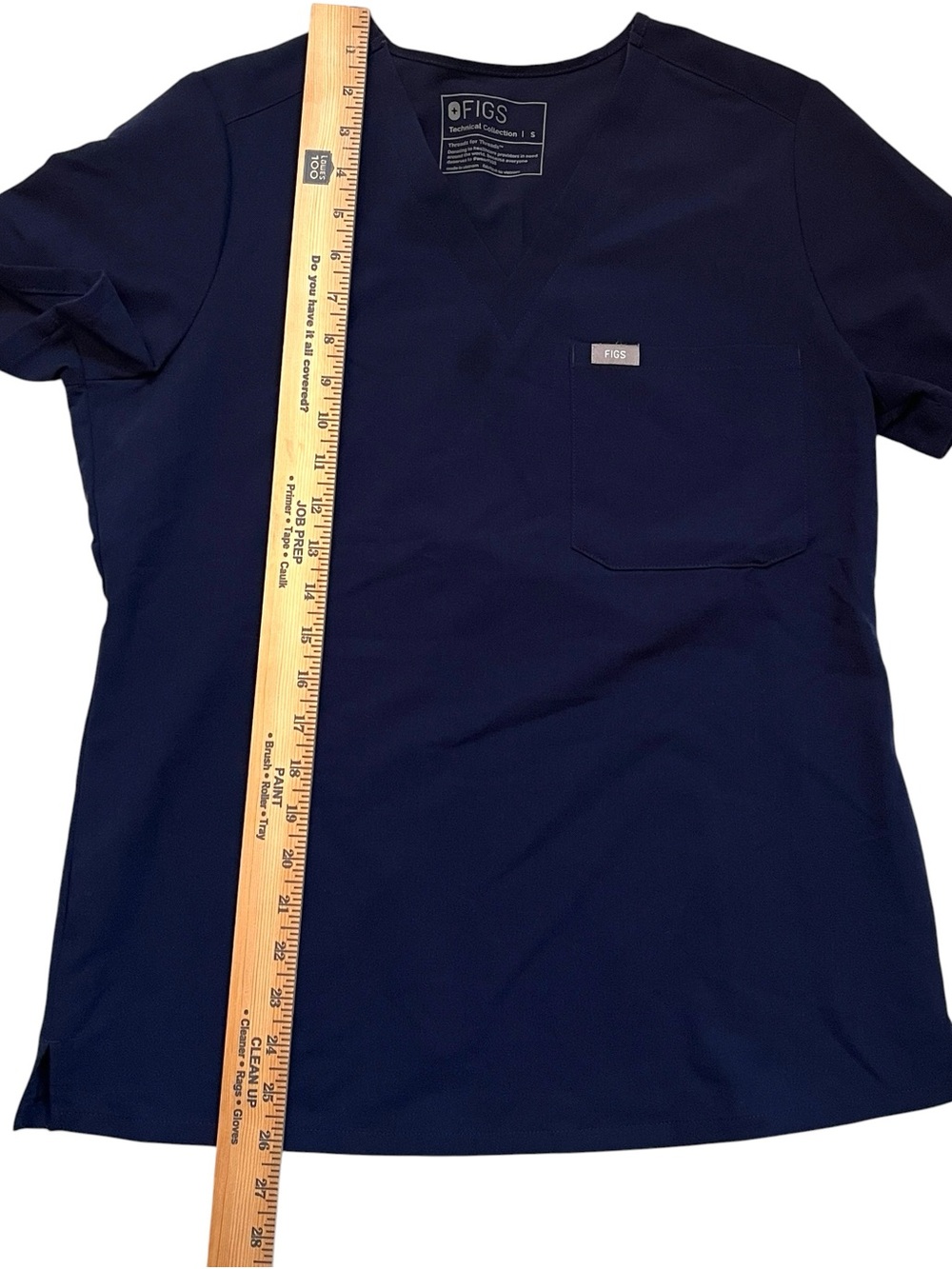 FIGS Catarina One Pocket Scrub Top Small Navy Healthcare Uniform - Picture 8 of 10